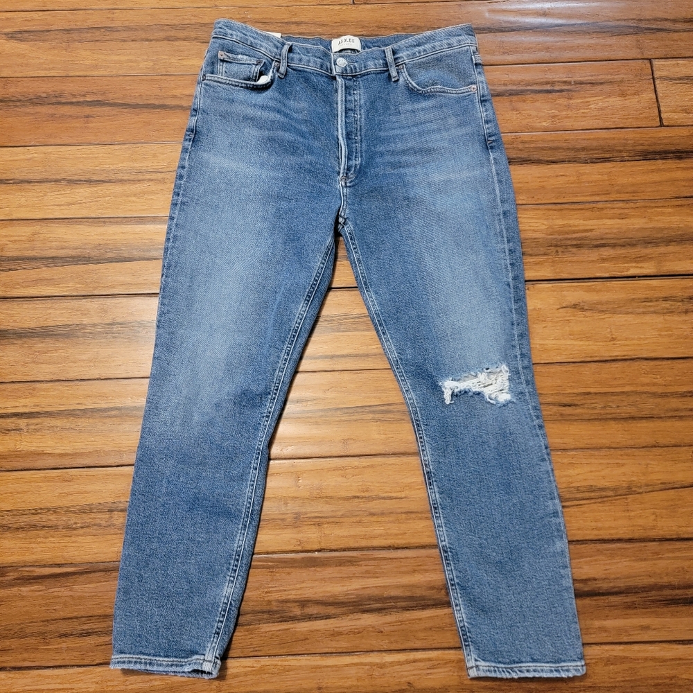 AGOLDE NICO SHORELINE HIGH RISE SLIM FIT JEANS SIZE 32 NWT